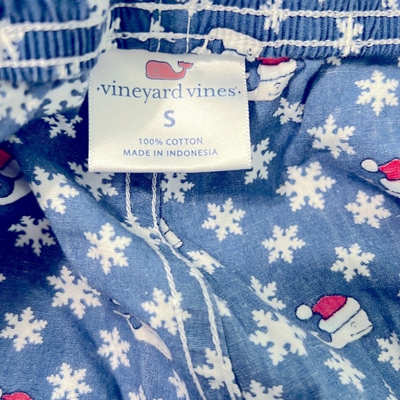 Vineyard Vines Men’s Christmas Whale Pajama Pants. Sz S. - Picture 3 of 3